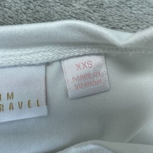 Belle By Kim Gravel White Sleeveless Tank Top XXS Polyester Blend a1654 - Picture 2 of 8